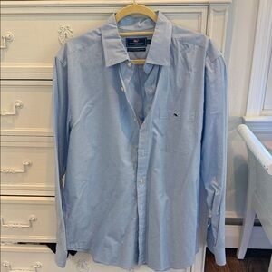 Vineyard Vines Men’s Pale Blue Button-Down Oxford Shirt